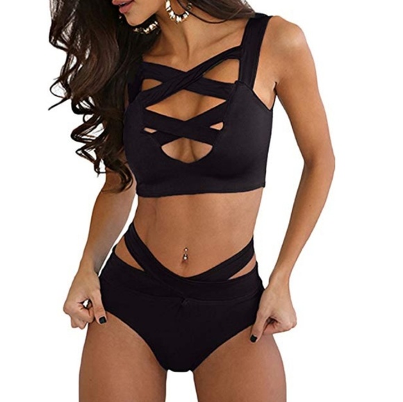 Other - Super Sexy Criss Cross High Waisted Bandage bikini